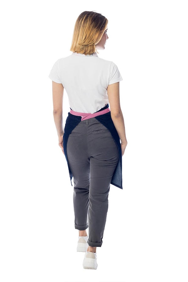 Stylish Bistro Apron with Contrasting Tie