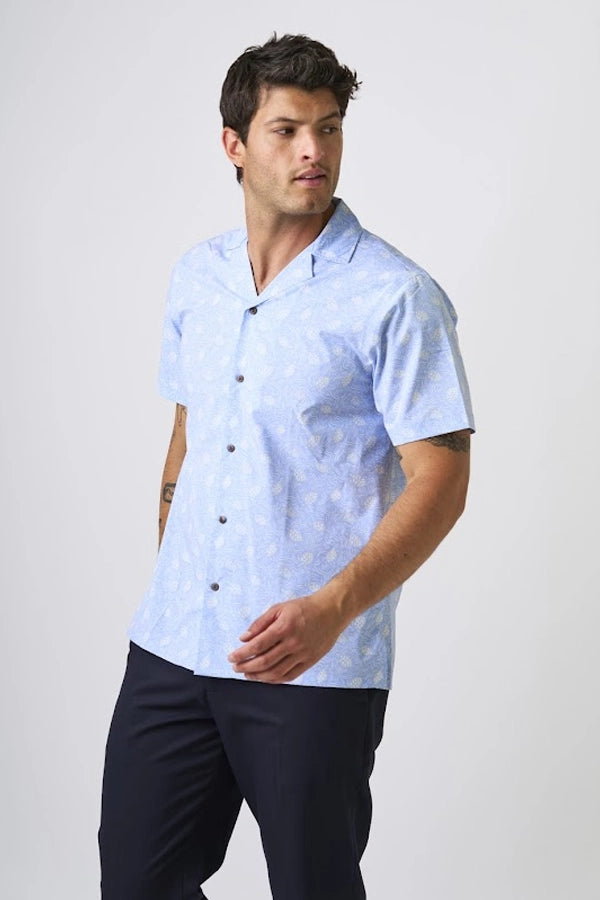 Men’s Printed Camp Collar Shirt