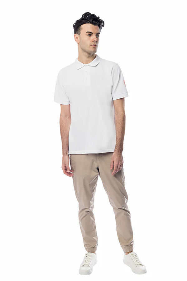 Men's Classic White Polo T-Shirt