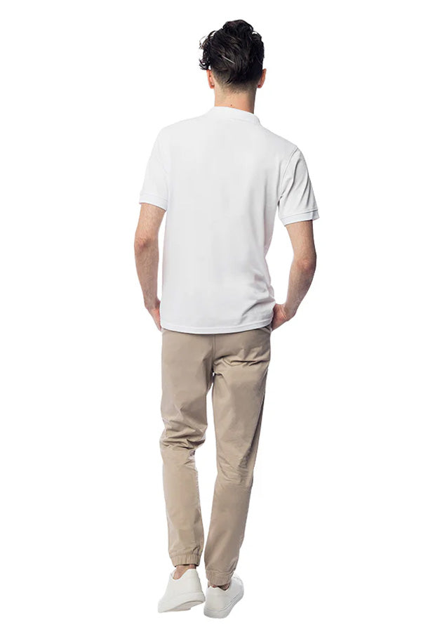 Men's Classic White Polo T-Shirt