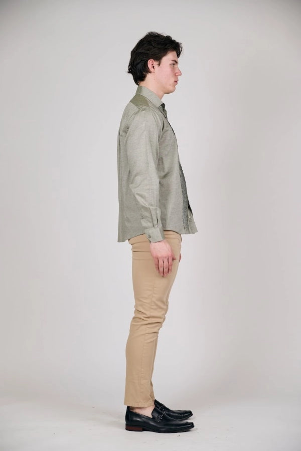 Classic Grey Textured Shirt