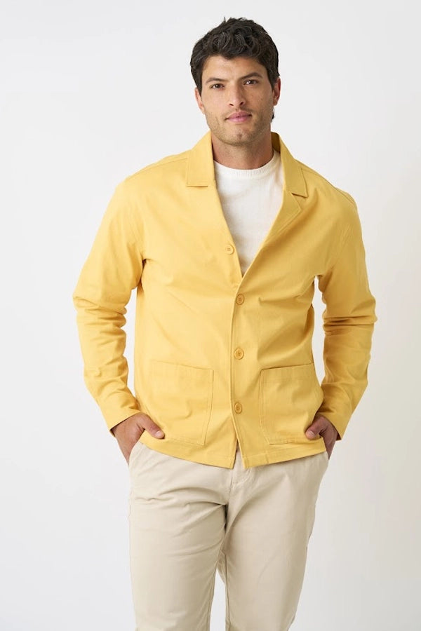 Men's Cotton Chore Coat in Sunlight Yellow