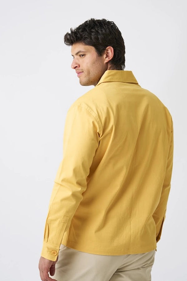 Men's Cotton Chore Coat in Sunlight Yellow
