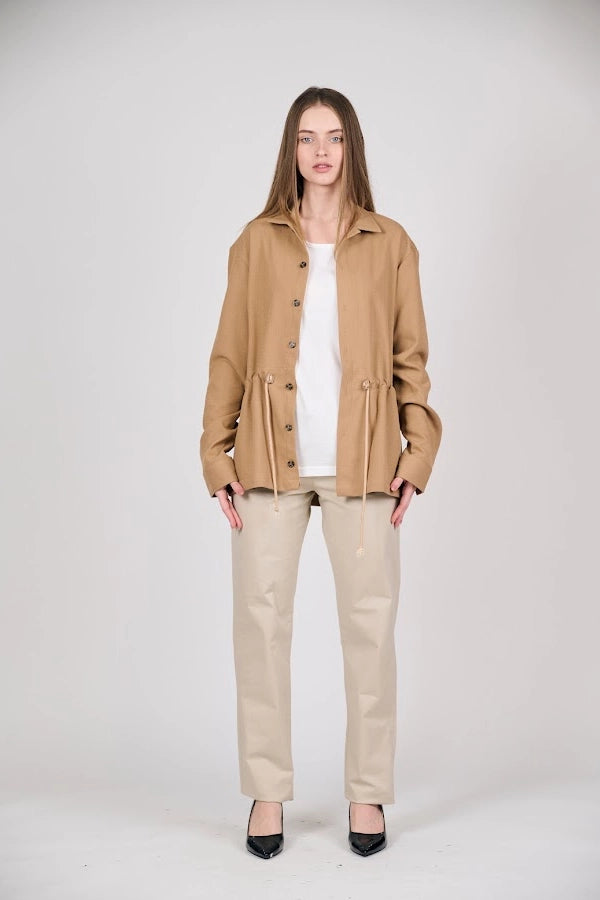 Drawstring Waist Jacket