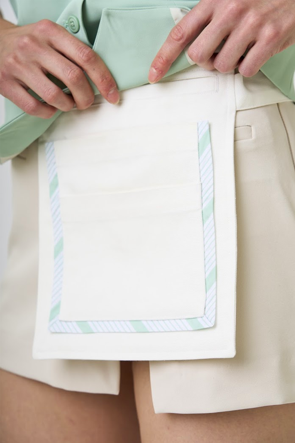 Canvas Utility Pouch with Contrast Trim