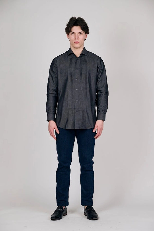 Men's Modern Black Shirt