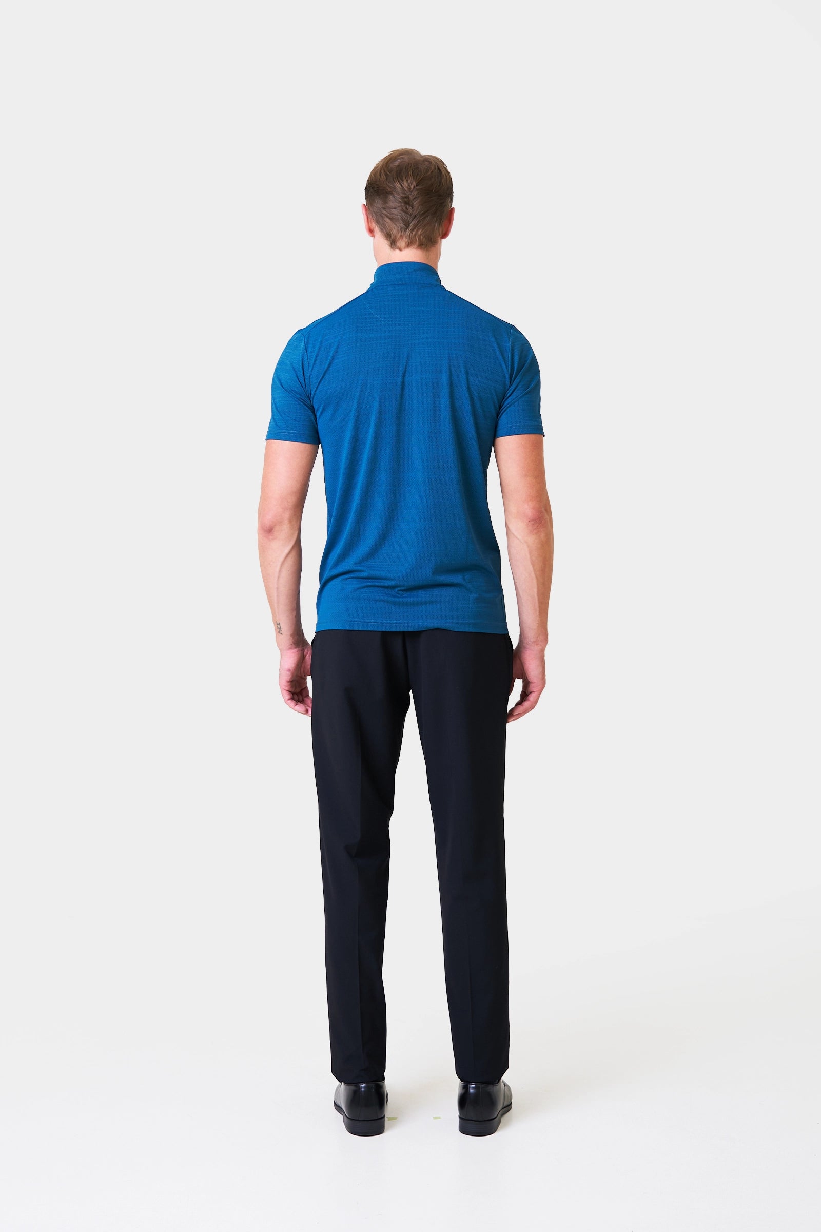 Men's Black Suiting Trousers with Adjustable Waist