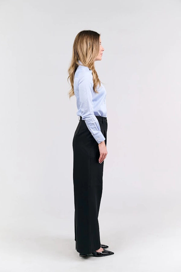 Women's Classic Light Blue Button-Up Shirt