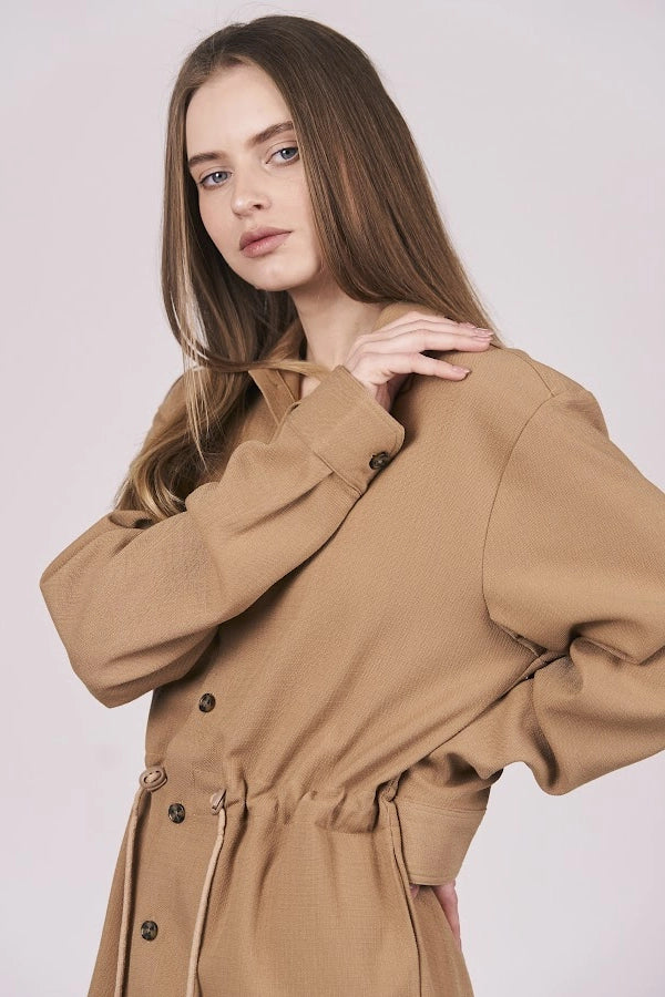 Drawstring Waist Jacket