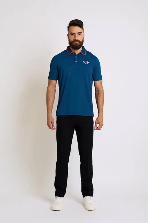 Men's Classic Polo Shirt with Contrast Collar