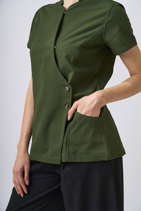 Women’s Asymmetric Button Uniform Top