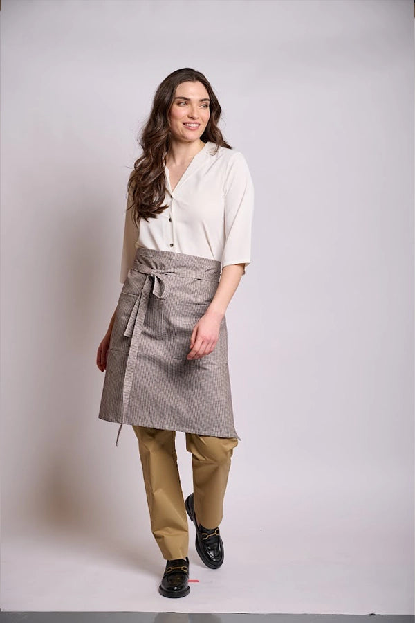 Micro-Check Waist Apron