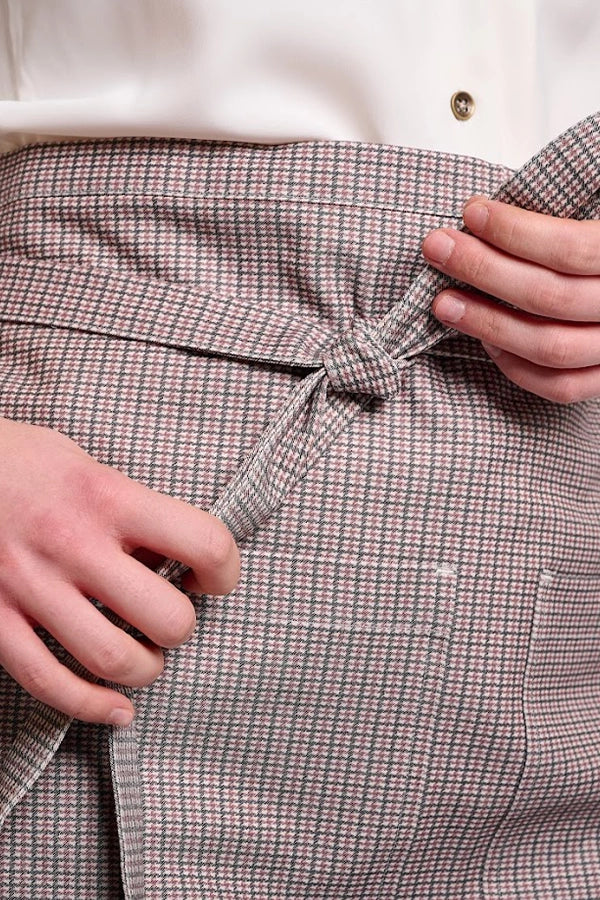 Micro-Check Waist Apron