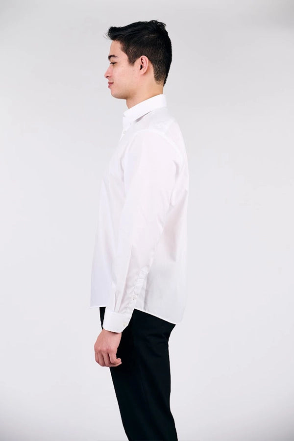 Classic White Long-Sleeve Shirt