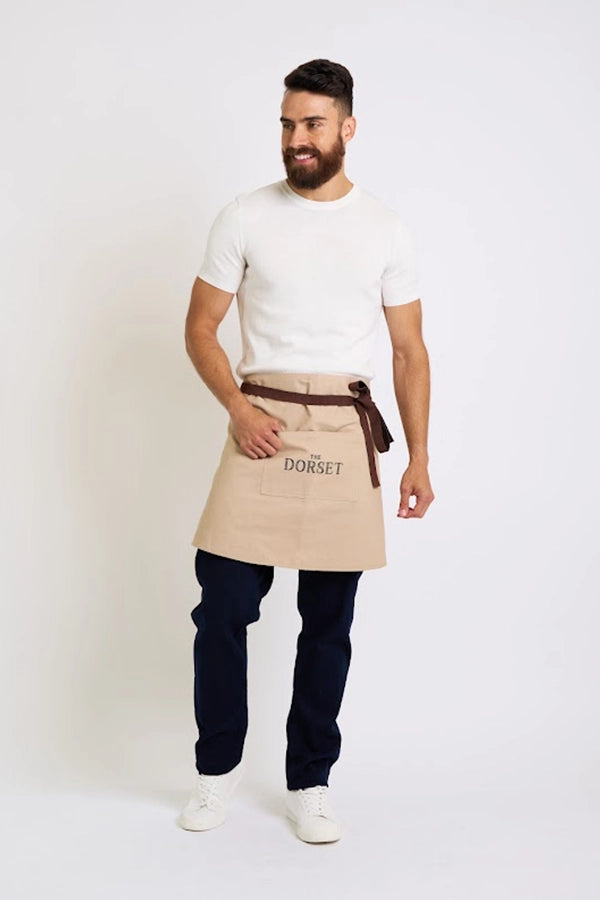 Beige Canvas Waist Apron