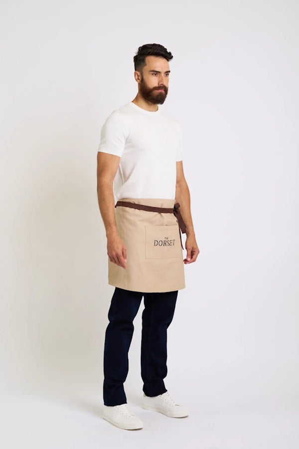 Beige Canvas Waist Apron
