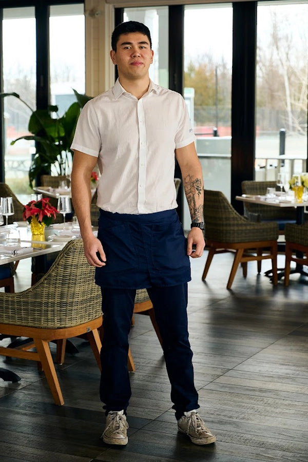 Short-Sleeve White Button-Up Shirt