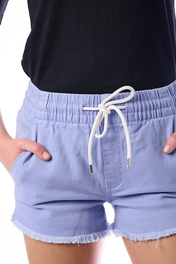 Casual Drawstring Denim Shorts