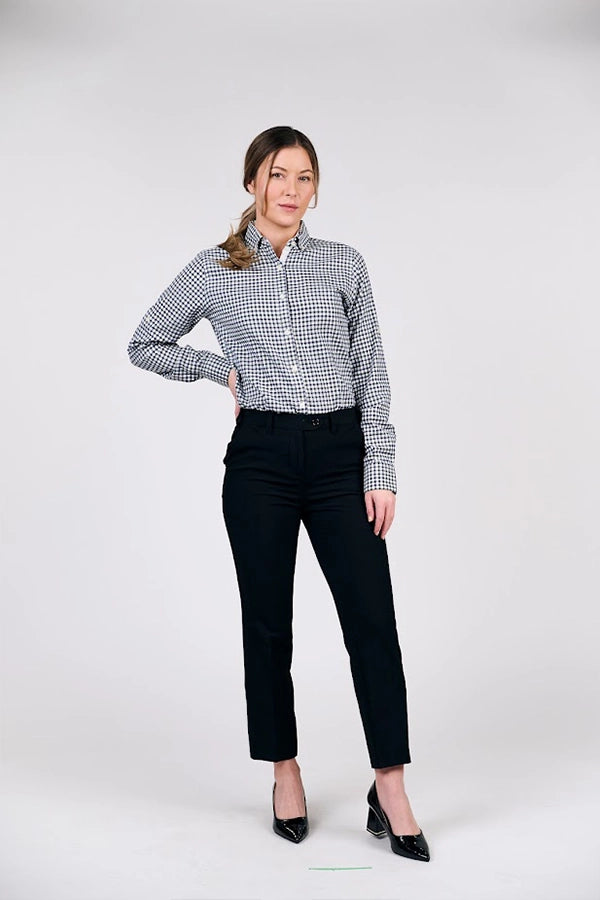 Women's Gingham Button-Up Shirt