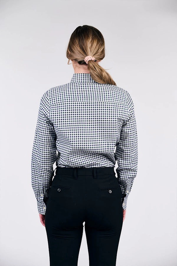 Women's Gingham Button-Up Shirt