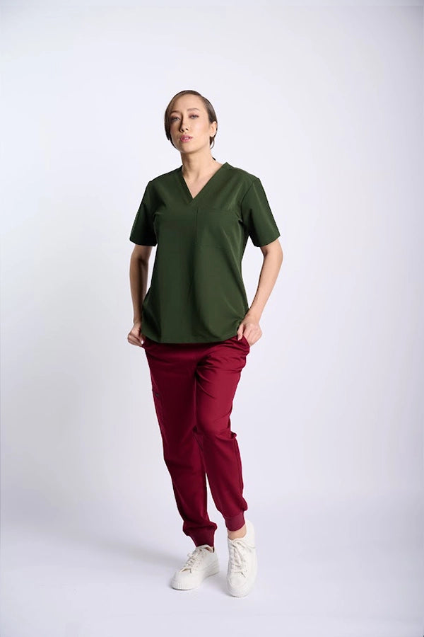 Women’s Two-Tone Scrub Set