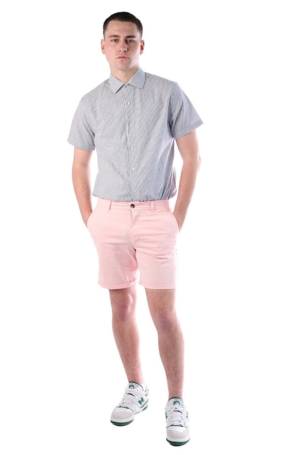 Classic Striped Short-Sleeve Shirt