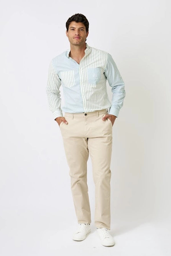 Men’s Dual-Stripe Long Sleeve Shirt