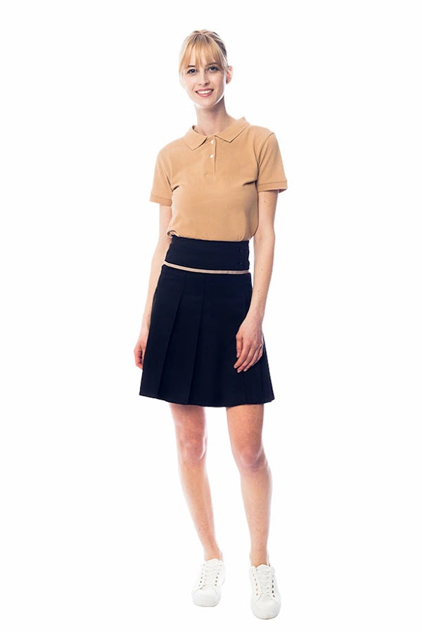 Classic Pleated Skirt with High Waist