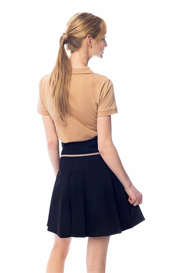Classic Pleated Skirt with High Waist