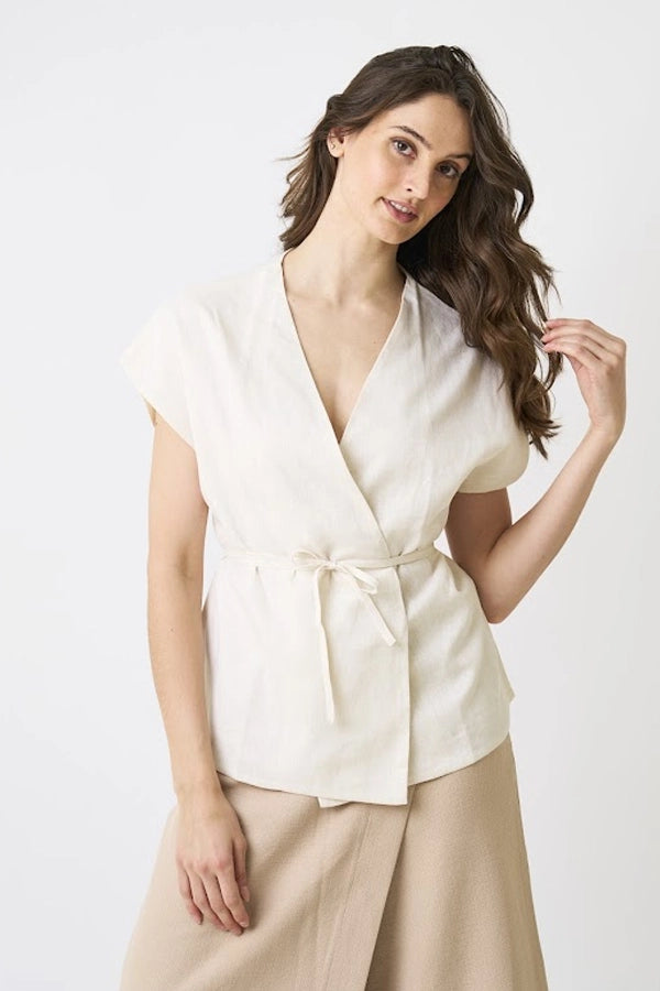 Women’s Wrap-Front Top