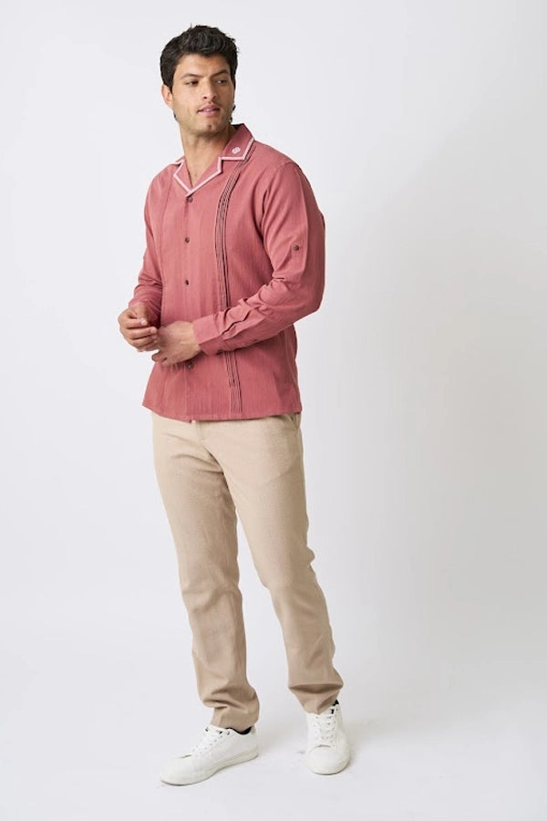 Men’s Long Sleeve Resort-Inspired Shirt