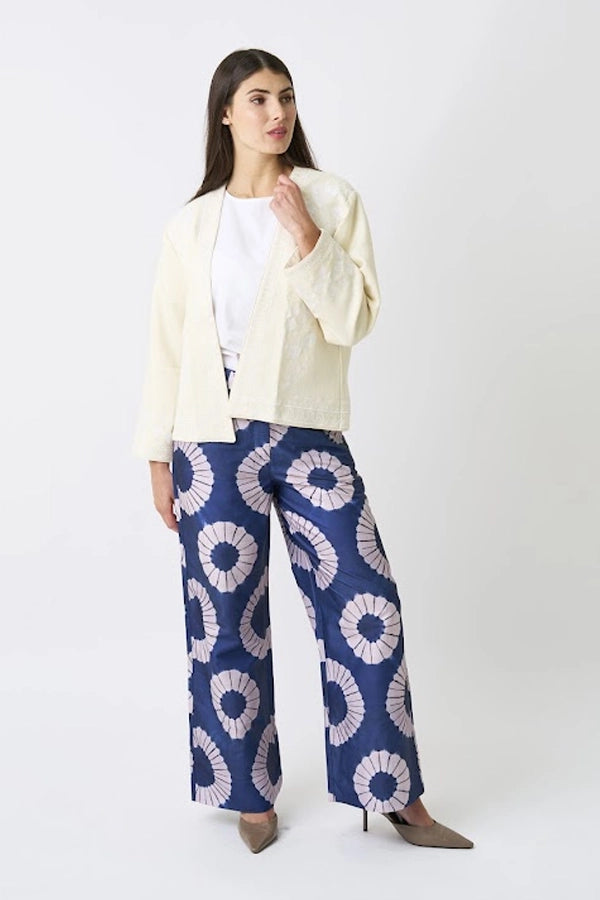 Women's Printed Wide-Leg Trousers