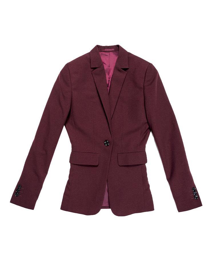 Burgundy Women's Suit Jacket - Kloth Studio Inc. - klothstudio.com