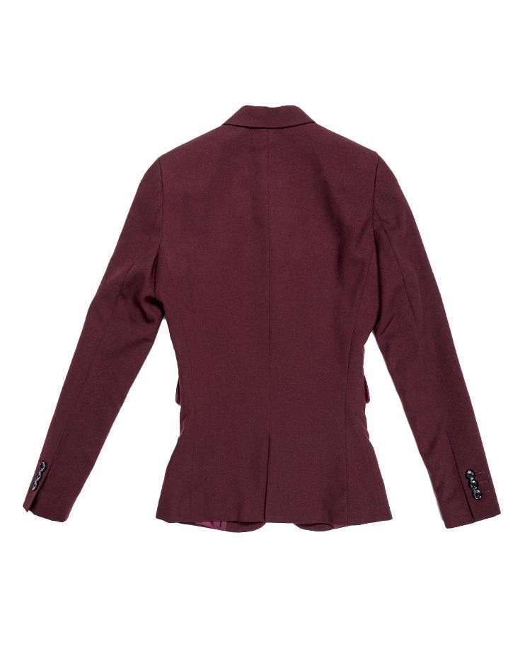 Burgundy Women's Suit Jacket - Kloth Studio Inc. - klothstudio.com