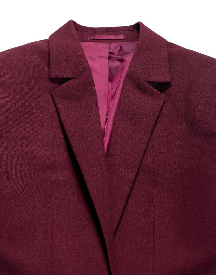 Burgundy Women's Suit Jacket - Kloth Studio Inc. - klothstudio.com