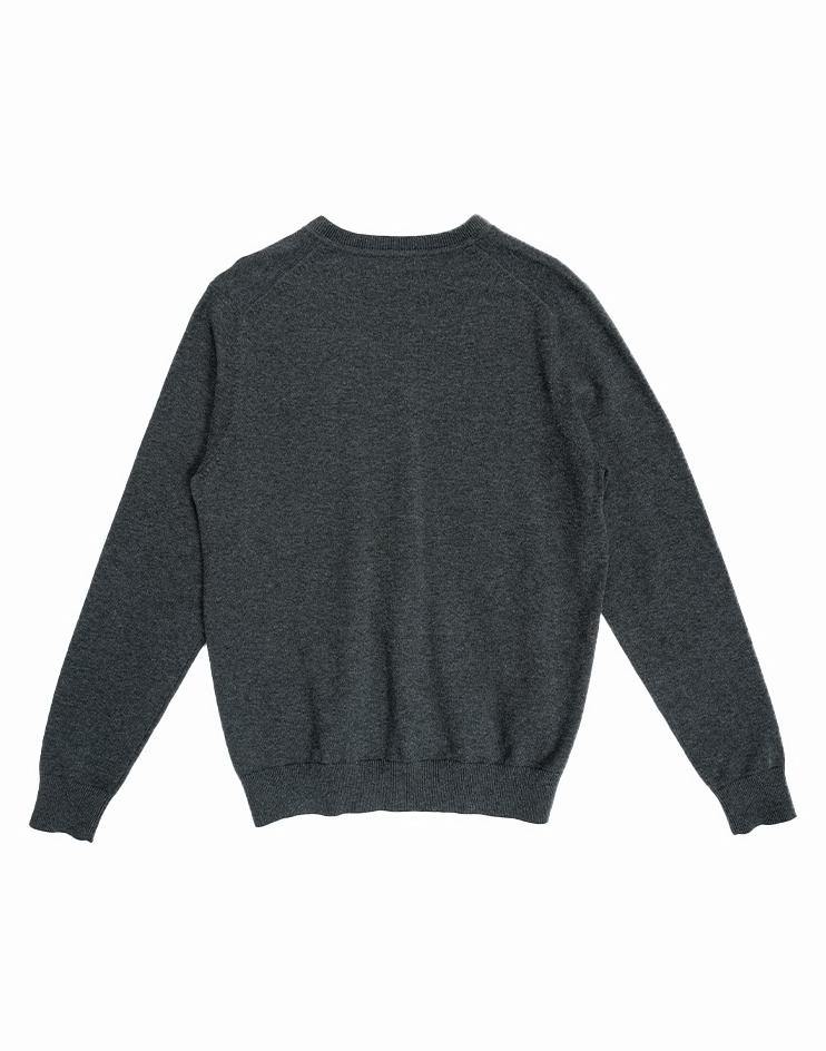 Grey V-Neck Sweater - Kloth Studio Inc. - klothstudio.com