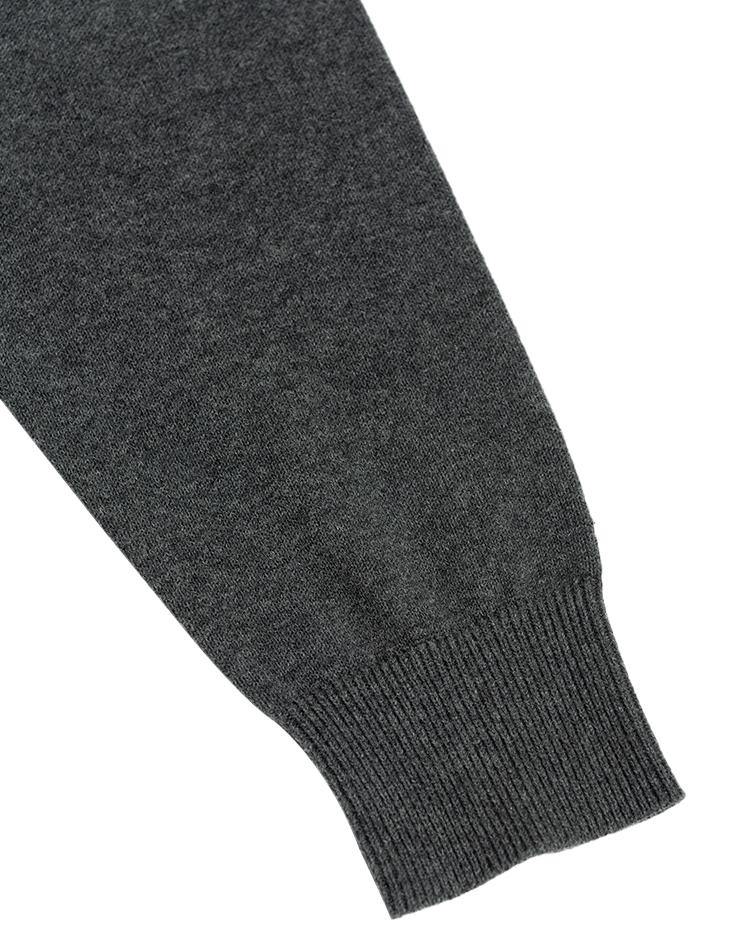 Grey V-Neck Sweater - Kloth Studio Inc. - klothstudio.com