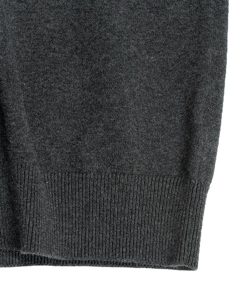 Grey V-Neck Sweater - Kloth Studio Inc. - klothstudio.com