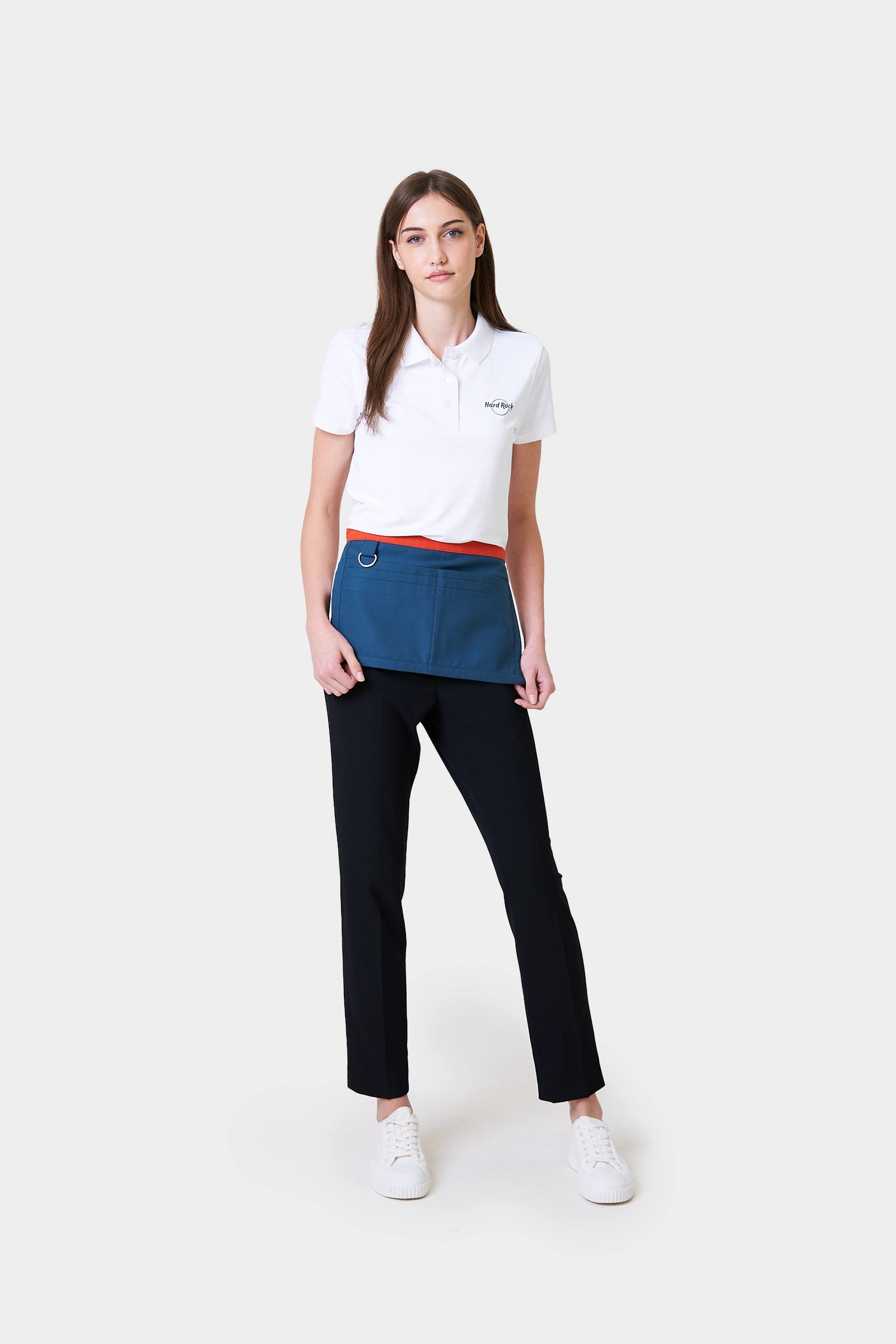 Servers Unisex Teal Bistro Apron with Contrast Straps