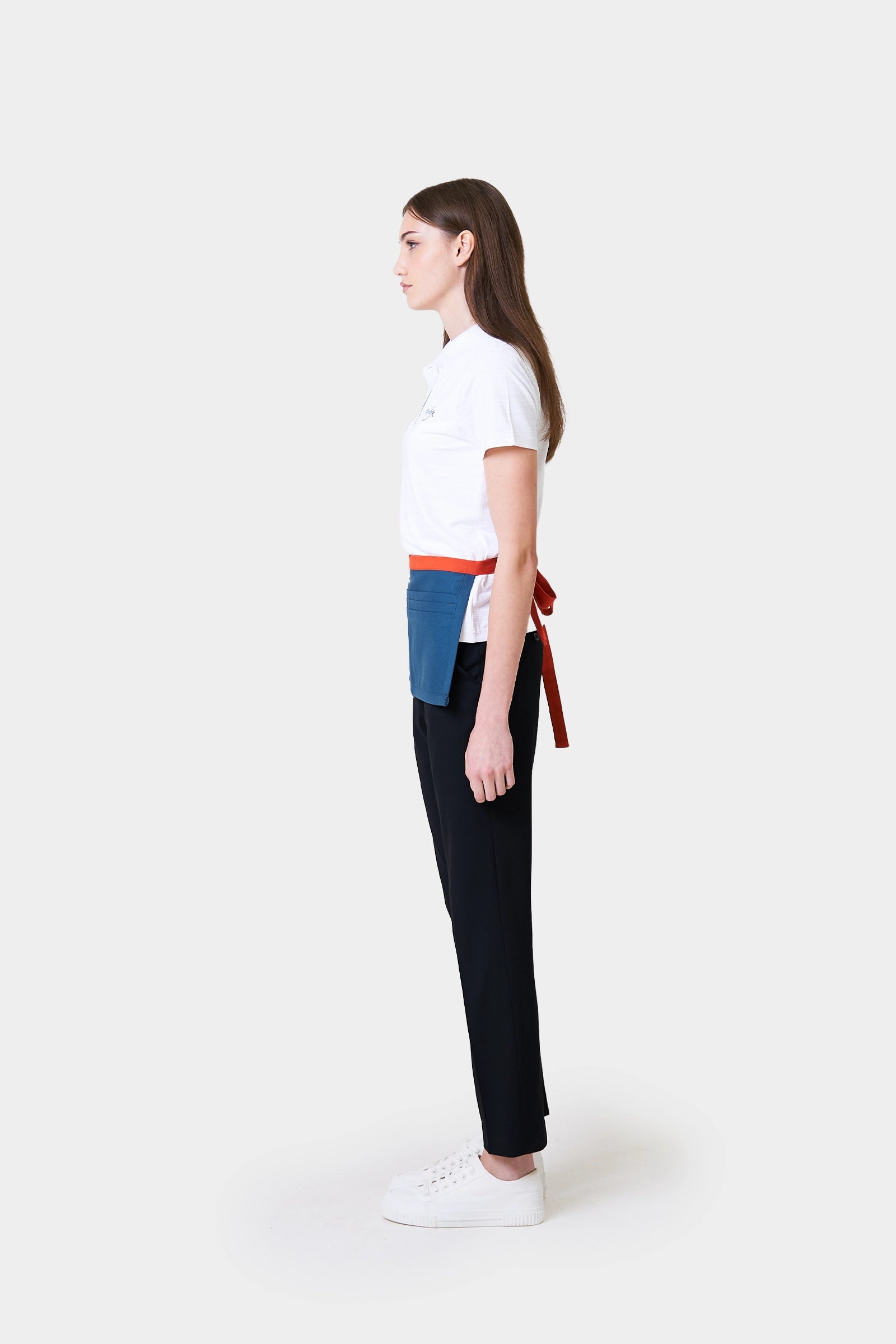 Servers Unisex Teal Bistro Apron with Contrast Straps
