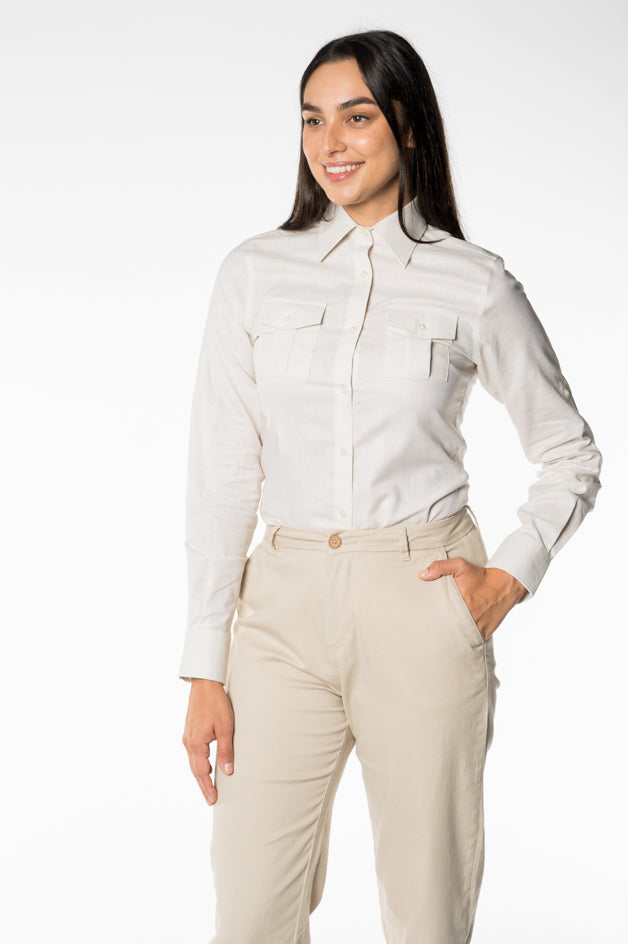 White Fitted Dress Shirt