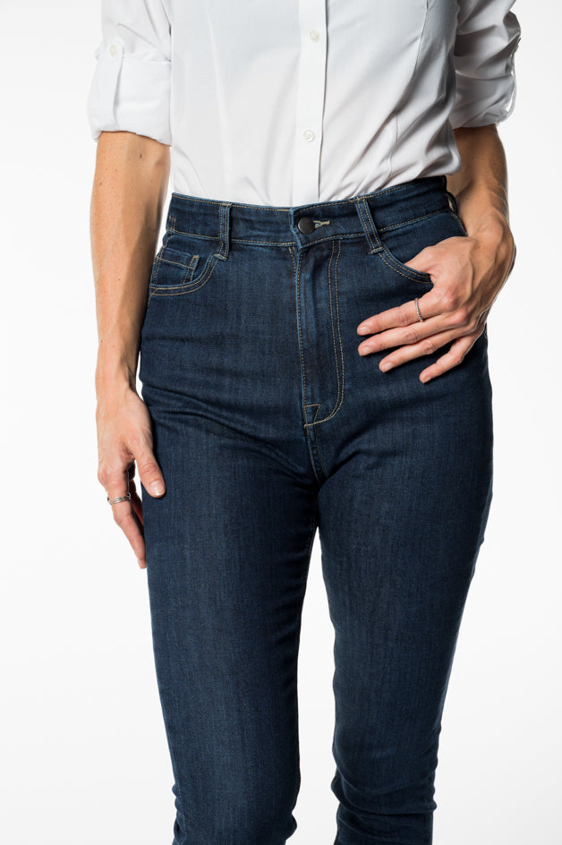 Womens Blue Skinny Fit Jeans