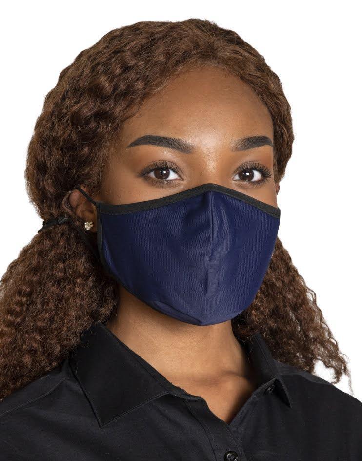 Women's Anti-Viral High Performance Face Mask in Navy Blue (Pack of 3) - Kloth Studio Inc. - klothstudio.com