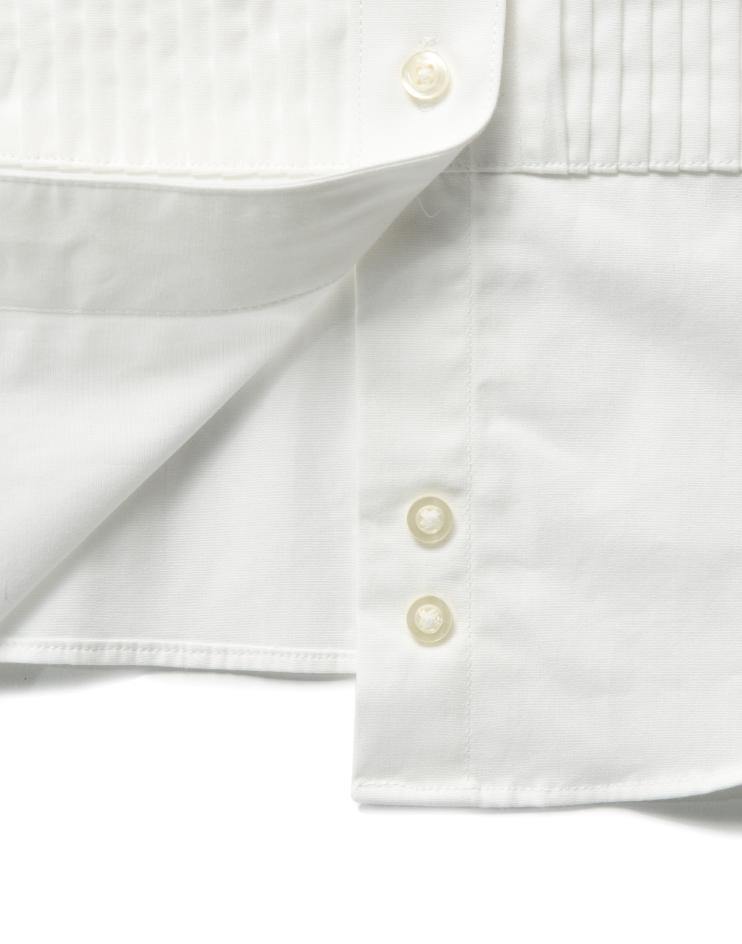 Women’s White Tuxedo Button Down Dress Shirt - Kloth Studio Inc. - klothstudio.com