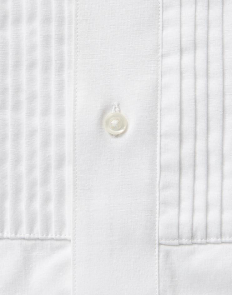 Men’s White Tuxedo Button Down Dress Shirt - Kloth Studio Inc. - klothstudio.com