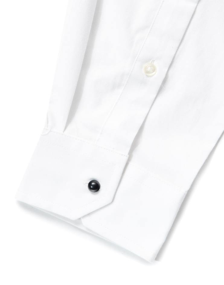Men’s White Tuxedo Button Down Dress Shirt - Kloth Studio Inc. - klothstudio.com
