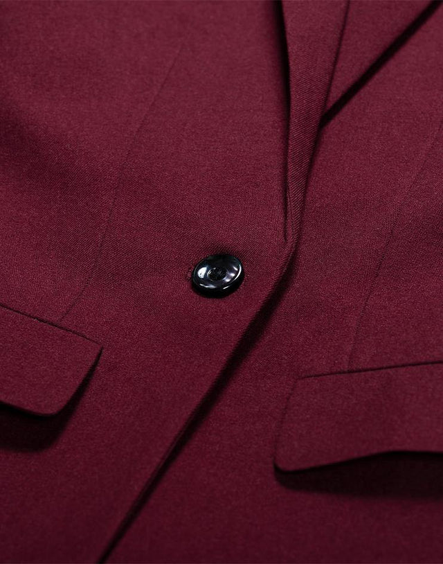 Burgundy Women's Suit Jacket - Kloth Studio Inc. - klothstudio.com