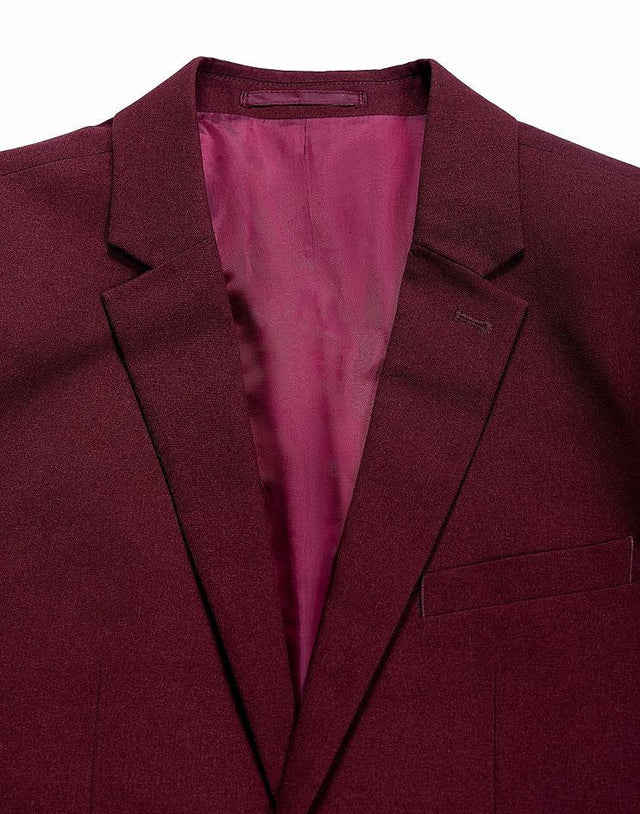 Burgundy Men's Suit Jacket - Kloth Studio Inc. - klothstudio.com