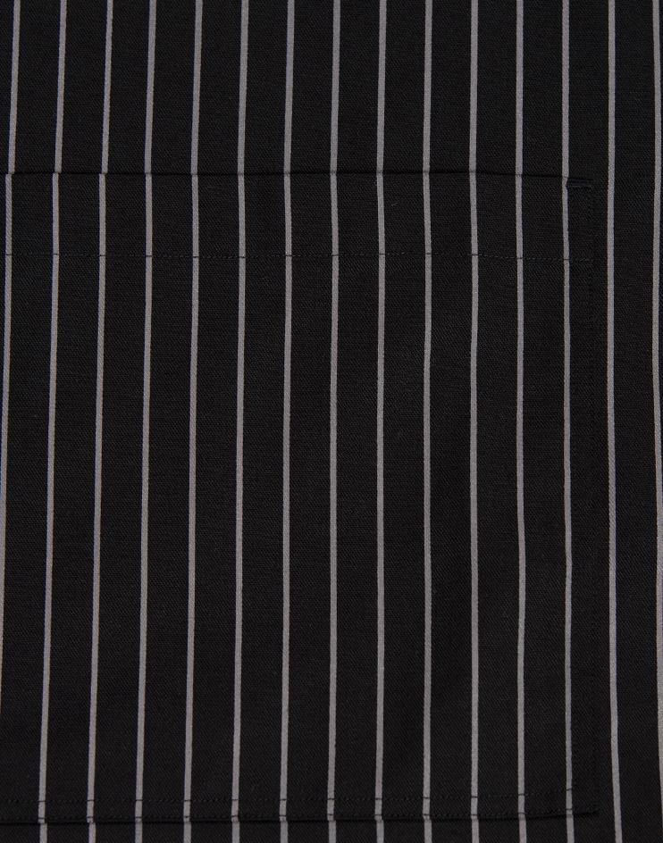 Black and Grey Stripped Bib Apron - Kloth Studio Inc. - klothstudio.com
