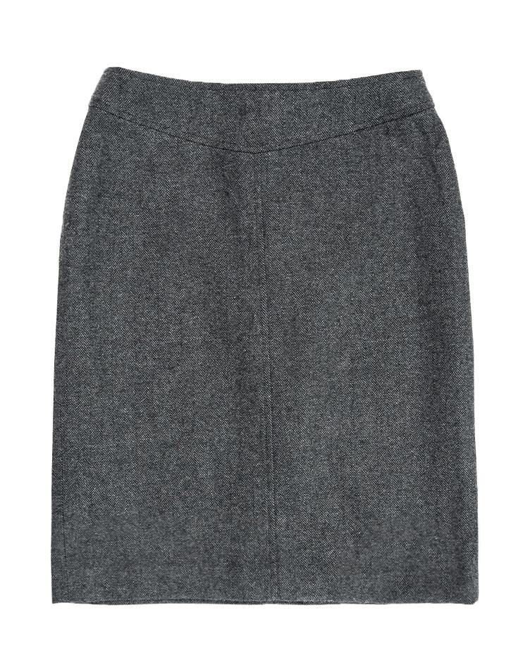 Grey Tweed Pencil Skirt - Kloth Studio Inc. - klothstudio.com